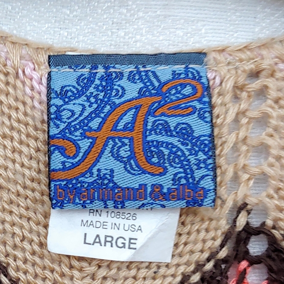 A2 by Armand & Alba Chevron Sleeveless Cardigan - Picture 3 of 6